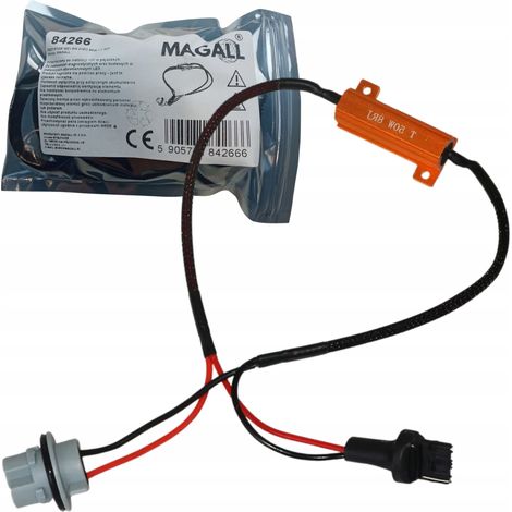 Resistencia Canbus W21W T20 (7440) 12V - Adaptador LED Magall Plug&Play (1/3)