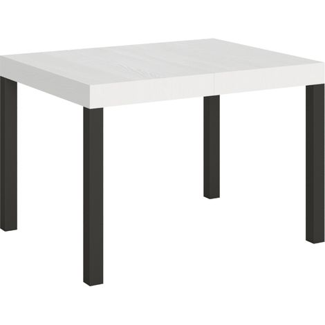 Tavolo allungabile 70x110/194 cm Everyday Bianco Frassino telaio Antracite