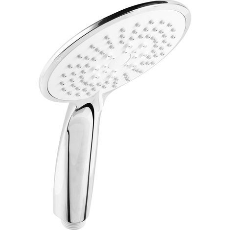 Werkzeyt - Doccetta "Carballo", diametro testa 110 mm, cromata, 5 tipi di getto: normale, soft e massaggio, anticalcare e risparmio idrico, soffione per doccia e vasca da bagno, SA330594 (1/5)