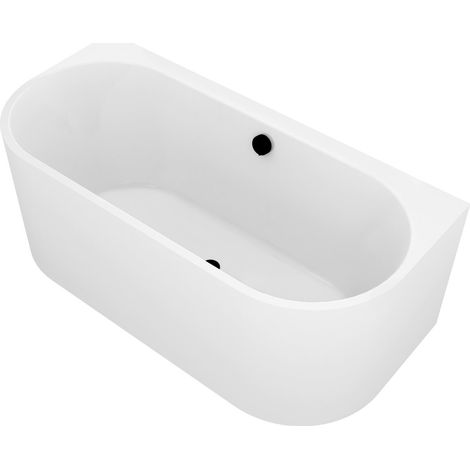 ASTRA DL MONOLITH Baignoire adossée au mur 160x75x60cm, Blanc (1/5)