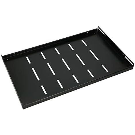 Extralink Estanteria 1U 300mm Negro 19", para armarios de pared (1/5)