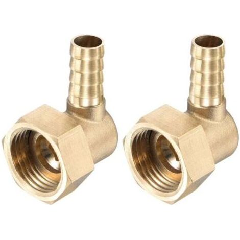 Coude de raccordement pour douche,Raccord Cannelé Tuyau Laiton Coude 10m (1/4)
