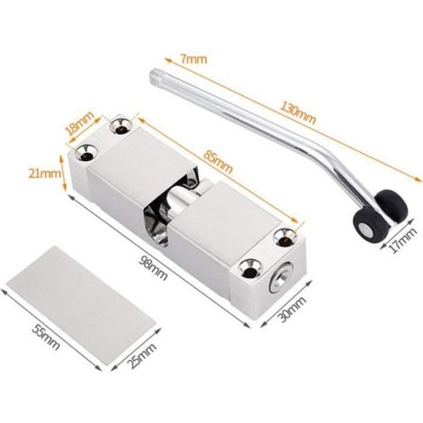 Ferme-Porte à Ressort Automatique en Acier Inoxydable Avec Vis Pour Usage Privé ou Professionnel 160x96x20mm (1/4)