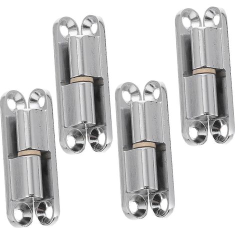 NOLITOY Lot de 4 charnières de porte de boîte électrique avec vis métalliques pour rénovation (1/5)