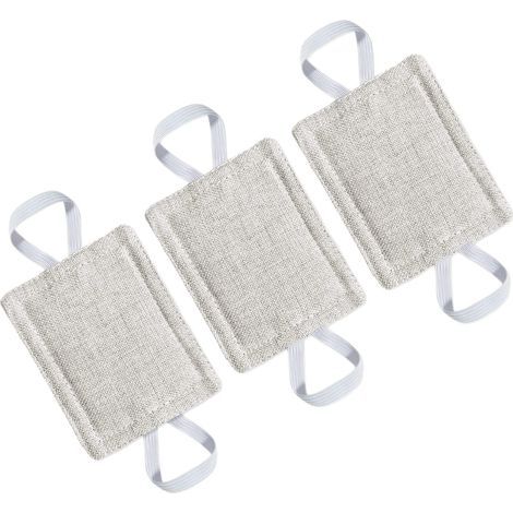 Coussins butoirs de porte, blancs, 10 x 8 cm, lot de 3 Amortisseur de porte en coton et lin réduisant le bruit Espace de vie calme (1/5)