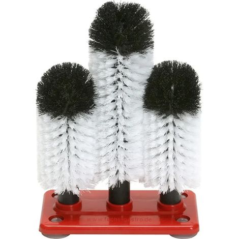 Cepillo para vasos, cepillo para vidrio - 3 pcs, Profis, GR-2 - 2 x 18 + 1 x 24 cm