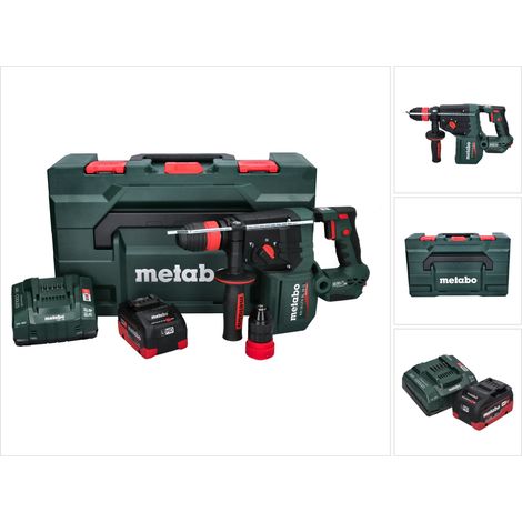 Metabo KH 18 LTX BL 28 Q Akku Bohrhammer 18 V 3 J SDS plus Brushless + 1x Akku 8,0 Ah + Ladegerät + metaBOX (1/5)