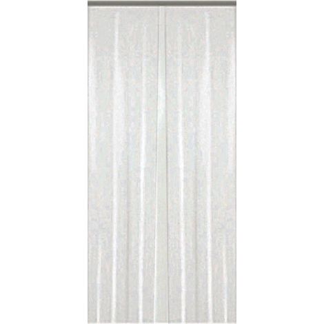 Tende in plastica a strisce - Bianca - cm 120x230h - VETTE (1/5)