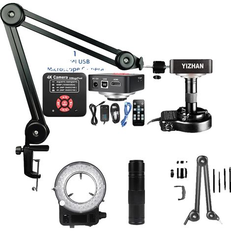 Digitalmikroskop, 4K-Video, hochauflösende Ausgabe, 4K 60MP Kit-a, 0-150X-c (1/2)