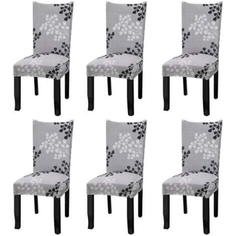 Universal Stretch Chair Cover, Set of 6 Chair Covers for Hotel Restaurant Chairs MUMU (1/4)
