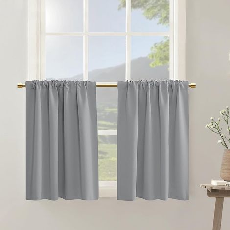 tende - 13246cm - Adatto per tende piccole - Tende oscuranti corte - Tende semi-oscuranti - Protegge la privacy - Adatto per caffè, cucine (1/5)