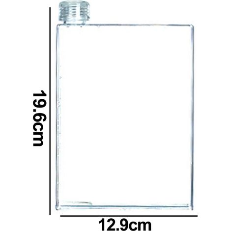 Una borraccia piatta, elegante e portatile, priva di BPA. Questa borraccia piatta è progettata per entrare facilmente in borsa. (1/3)