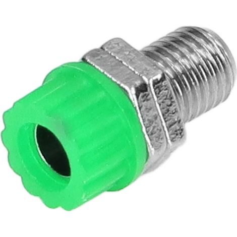 Borne de connexion 4mm, lot de 100 fiches banane, douille de liaison électrique, terminal à visser pour équipements électroniques industriels, vert. (1/5)