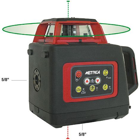 METRICA - Niveau automatique laser avec rayon laser rotatif visible vert - SL-GREEN (1/4)