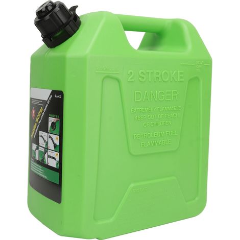 Réservoir de stockage de fioul 10 L, antistatique, antichoc, à arrêt automatique, portable et sécurisé, pour camping-car, SUV, bateau à moteur, vert (1/5)