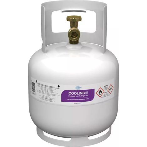 Bonbonne Greenfreeze Cooling R290 4.5 kg – Réfrigérant haute pureté – Efficacité énergétique AA – Compatible R404a, R502, R22