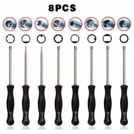 PA Kit De Clé De Réglage Carburateur 8 Pièces Pour Débroussailleuse Tronçonneuse (1/4)