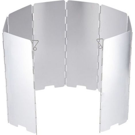 Pare-vent Pour Réchaud - Aluminium - 8 Panneaux - 65 X 24 Cm - Pliable - 200 G (1/5)