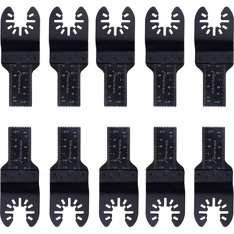 Lames de scie oscillantes standard 3/4" (lot de 10) pour Black & Decker, Bosch, Porter, Craftsman, Fein, Multimaster, Rockwell et Makita (1/5)