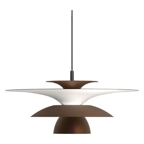 Picasso 50cm Dôme Suspension Plafonnier Oxyde 1x G9 (1/2)