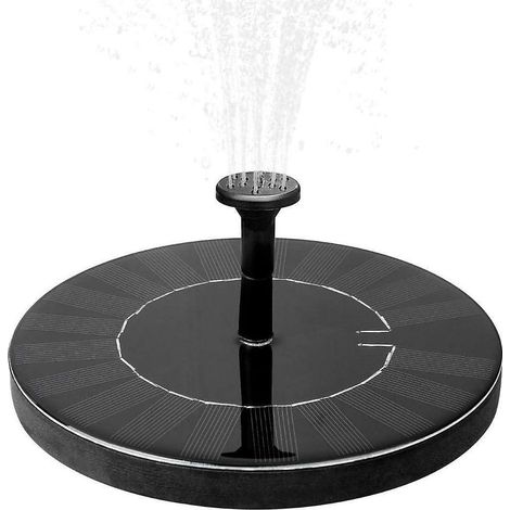 Fontaine solaire avec batterie, fontaine d'extérieur 1,5 W, décoration de jardin, mini pompe à eau, pompe à eau solaire avec batterie - Parfait (1/5)