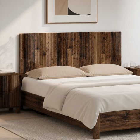 vidaXL Cabecero montada en la pared HOORN Madera envejecida (1/5)