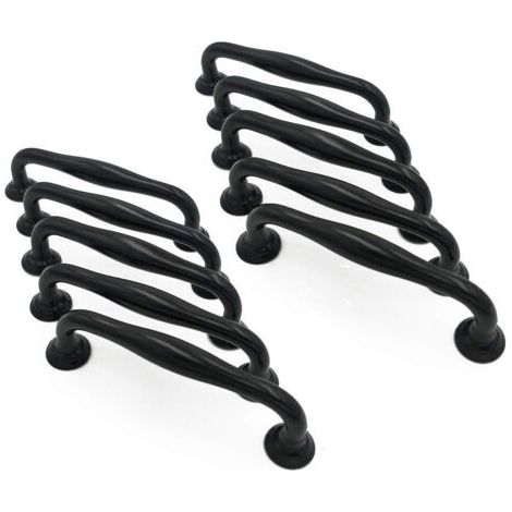 Sollbry 10X Poignées et boutons de tiroir Cuisine Armoire Porte Poignées Placard Tiroir Chambre Meubles Tirer Entraxe 96 mm (1/5)