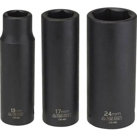 Llave de vaso teng tools long thin wall conforme ANSI acero