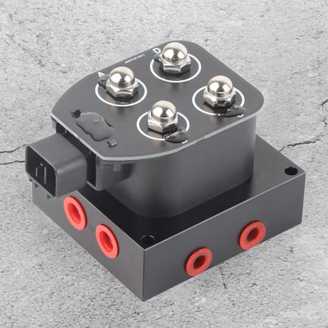 Bloc de vannes de distribution de suspension pneumatique avec électrovanne 12 V 12,6 W 0-300 psi pour voiture et camion (1/5)