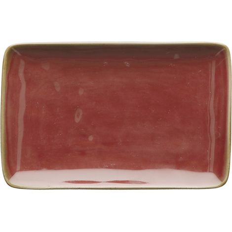 VASSOIO RETTANGOLARE 20X13CM LINEA CONCERTO ROSSO MALAGA