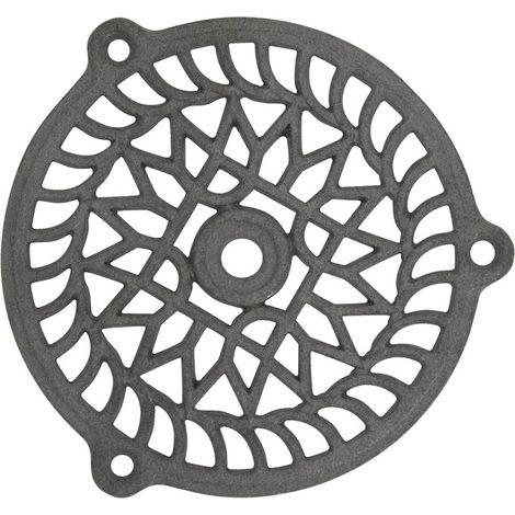 Grille de voirie fonte fixe ronde Ø 160mm – Pour béton armé – Installation facile à visser – Résistance à la charge élevée – Jardinier Massard