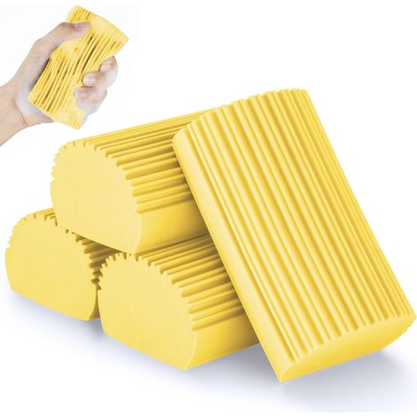 Ensemble de quatre éponges nettoyantes magiques réutilisables pour surfaces et vitres accessoire ménager pour maison et cuisine