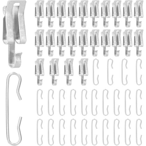 Kit de fixations et d'entretoises pour câbles chauffants en aluminium pour toiture, clips de dégivrage, crochets et attaches pour câbles extérieurs (1/5)