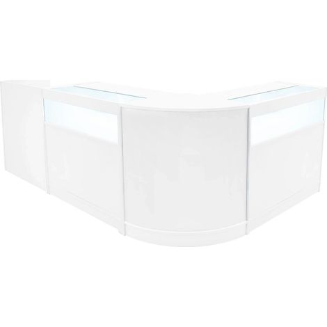 Luna LED Shop Counter Set CM60, TB60 & 2 x B900 - White