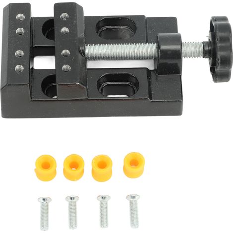 Mini-Schraubstock – Aluminiumlegierung – Flachklemme – Parallelöffnung – Heimwerken / Schnitzen / Basteln