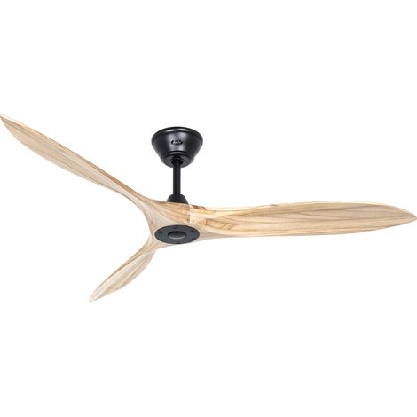 DC Ceiling Fan Eco Airscrew Black / Natural Wood (1/3)