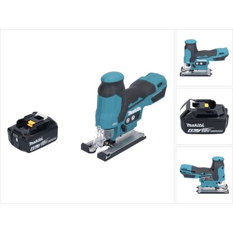 Seghetto alternativo a batteria Makita DJV 185 M1 18 V brushless + 1x batteria ricaricabile 4,0 Ah - senza caricabatterie