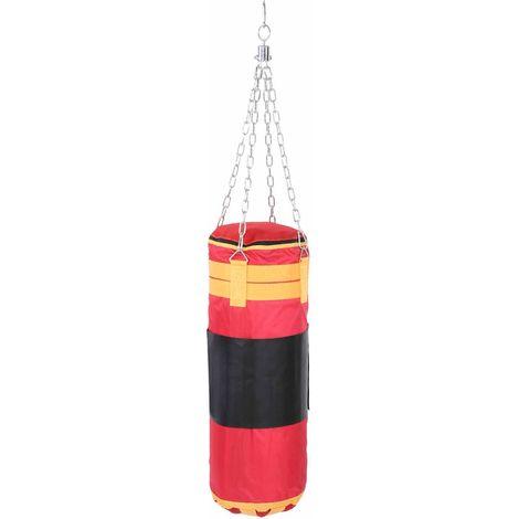Sac de frappe suspendu de 80 cm avec chaînes et protège-mains pour enfants (1/5)