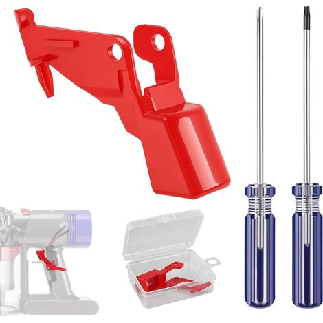 Verstärktes Auslöser-Ersatzset für Staubsauger, kompatibel mit Dyson V10 V11 SV12 SV14, vergrößerter Anti-Bruch-Knopf mit mitgelieferten Schraubendrehern (T8 & PH1) (1/5)