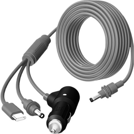 Câble de Charge d'allumage de Voiture, câble Adaptateur d'allumage de Entrée accessoires de câble de dispositif de cordon cord (1/5)