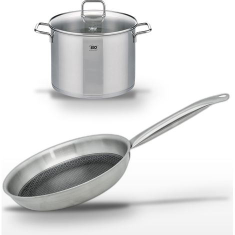 Lot Poêle 28cm et Faitout 26cm Elo Relief Solution (1/5)