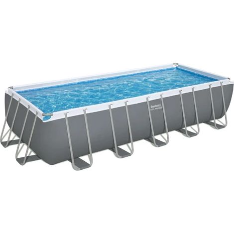 Bestway Piscina Rettangolare Steel Pro Max (640x274x132cm) con Pompa a Sabbia Art. 5612B - Steel Pro Max (640x274x132cm) - Piscine (1/6)
