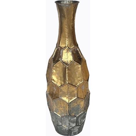 Vaso Decorativo Casa in Ferro Rotondo 18 x 54,5 cm (1/2)