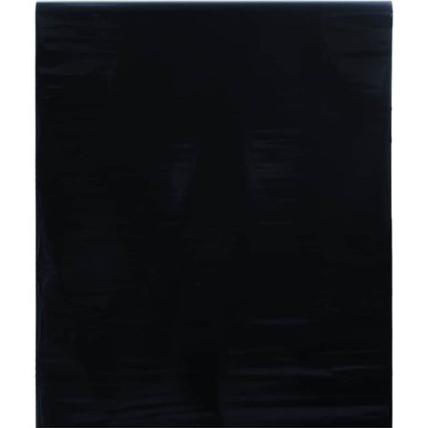 vidaXL Lámina de ventana esmerilada estática PVC negro 60x500 cm (1/5)