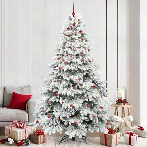 vidaXL Árbol de Navidad artificial con 300 LED 240 cm PE y PVC (1/5)