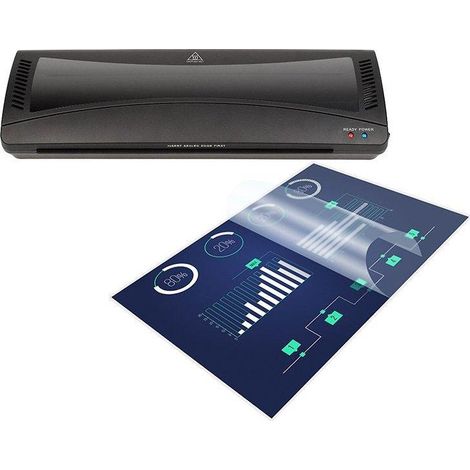 Laminadora Tracer Negra A3 Laminado en Caliente y en Frío (1/2)