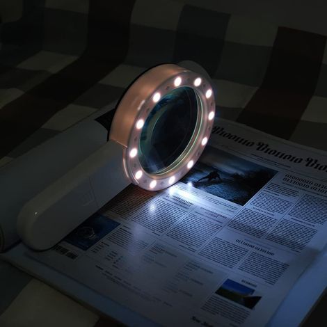 30-fache LED-Lupe mit Licht, Handlupe (1/5)
