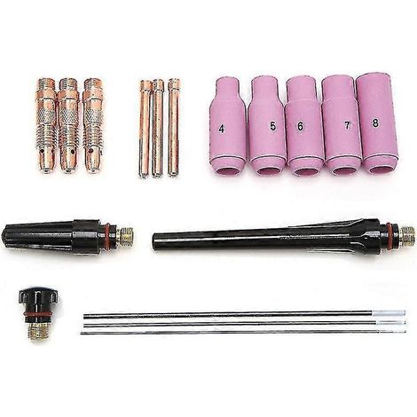 Corps de pince de torche de soudage TIG en tungstène thorié à 2 % pour WP-17, WP-18 et WP-26 (lot de 17) (1/5)