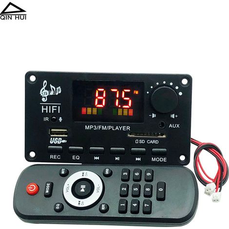 Hochleistungsfähige 12V 2 x 50W Bluetooth-Decodierplatine mit Farbbildschirm, Aufnahmefunktion, verlustfreier Anrufaufzeichnung und Bluetooth-Konnektivität. (1/4)