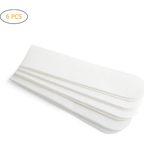Lot de 6 protections de col anti-transpiration réutilisables, coussinets coupe-été pour chemise, protège-col lavable (1/5)